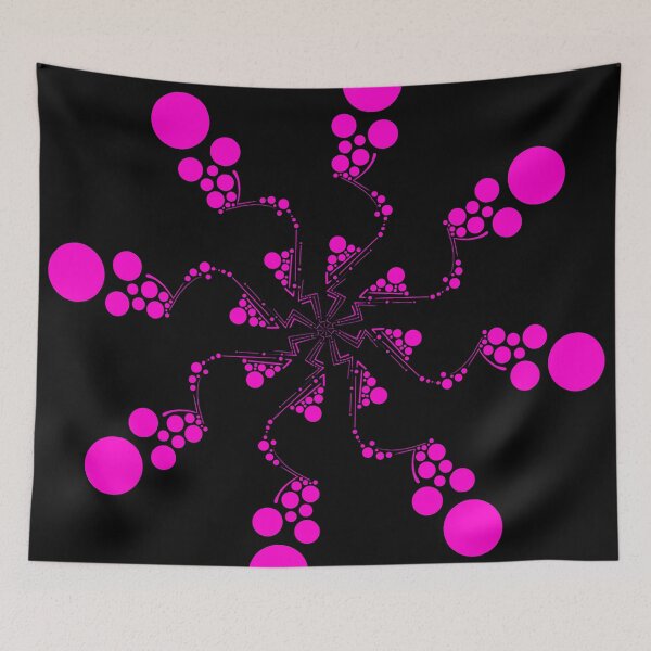 Item preview, Hot Neon Pink Zig Zag Kaleidoscope designed and sold by that5280lady.