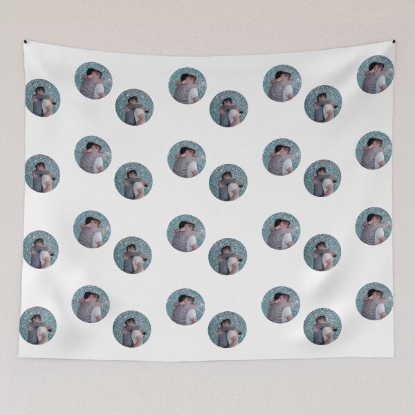 Item preview, j2 and cockles hugs jared and jensen misha and jensen hugs with glitter sparkles supernatural round design designed and sold by LannisterOnMars.