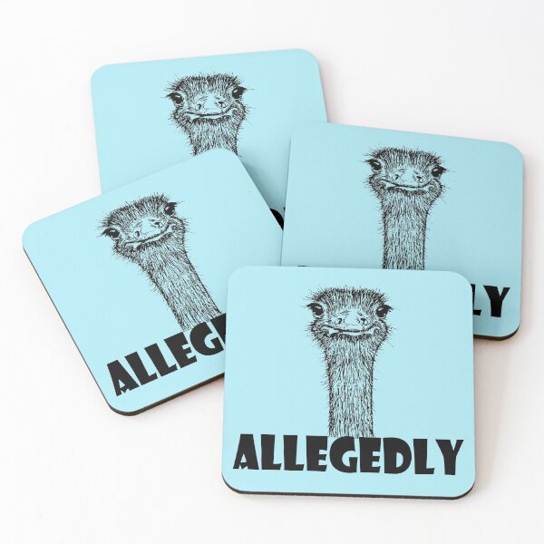Item preview, Ostrich Allegedly - Funny TV Quote - Allegedly Molested designed and sold by jacob-jendrey.