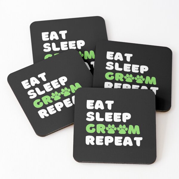 Item preview, Dog Grooming Eat Sleep Groom Repeat designed and sold by SimpleUniverse.
