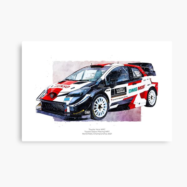 Hyundai I Coupe Wrc 21 Car Art Canvas Print By D25bev Redbubble