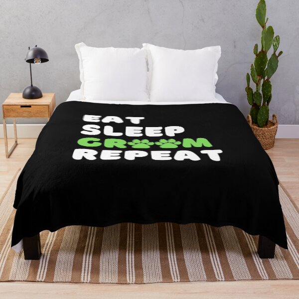 Item preview, Dog Grooming Eat Sleep Groom Repeat designed and sold by SimpleUniverse.