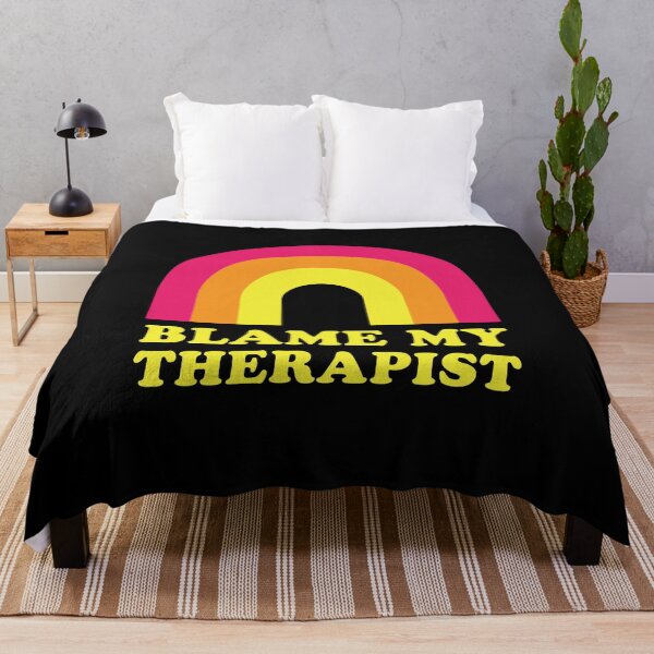 Item preview, Blame My Therapist Funny Rainbow designed and sold by yelly123.