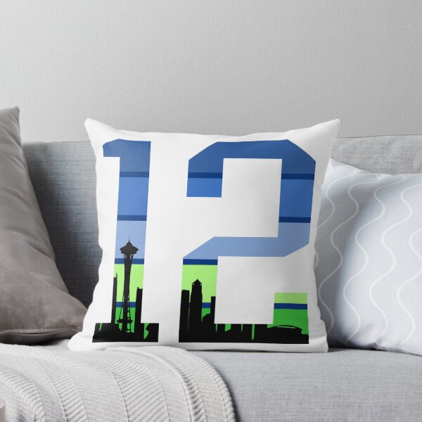 Item preview, Seattle 12's Football Sports Fan Cityscape skyline designed and sold by UpwardSpin.