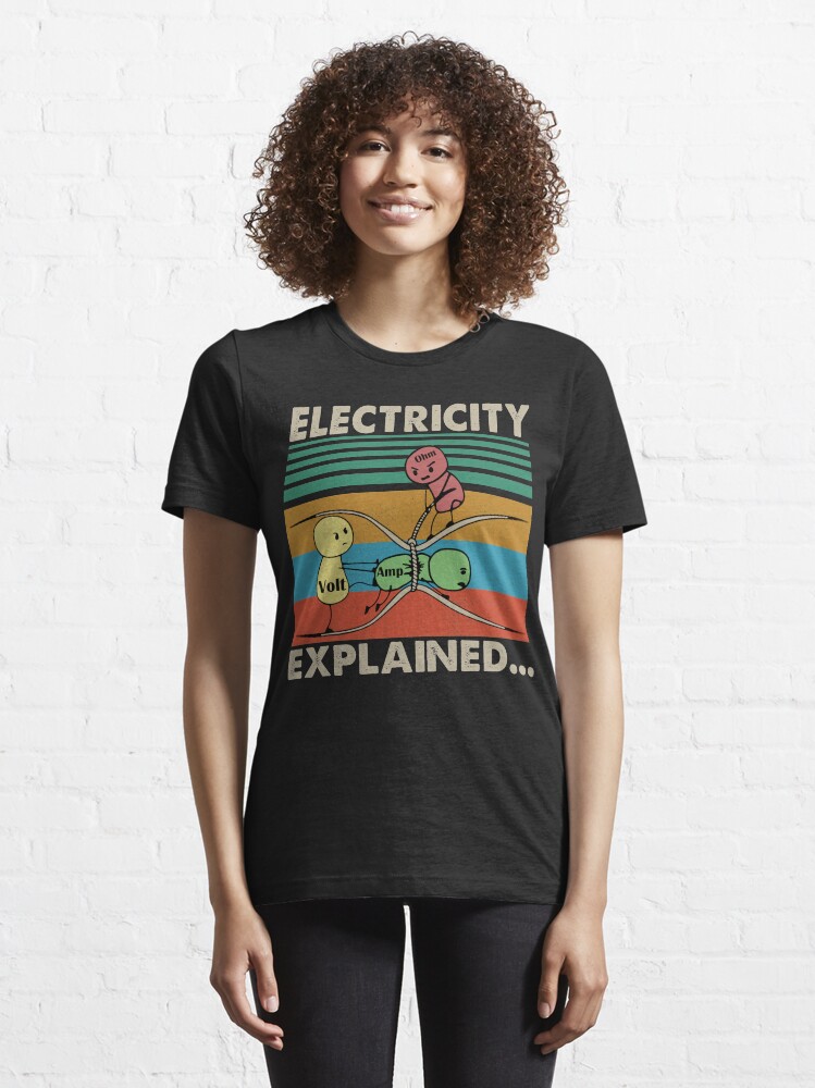 "Electricity explained... vintage retro" Tshirt for Sale by