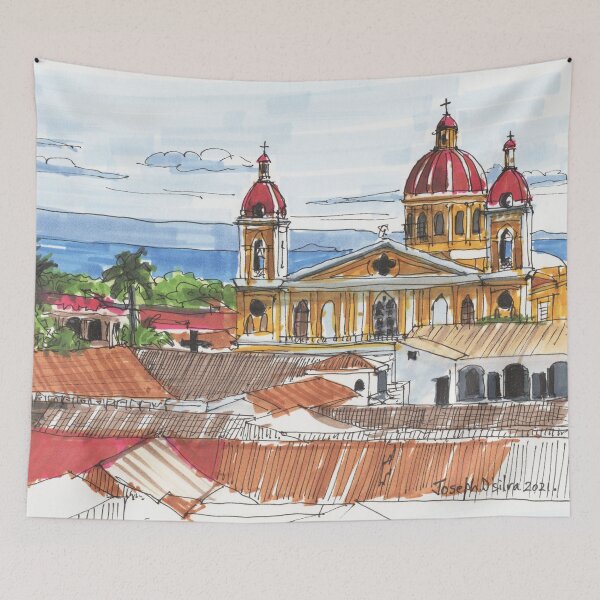 Item preview, NIcaragua Granada Cathedral designed and sold by TheJoeyStudio.