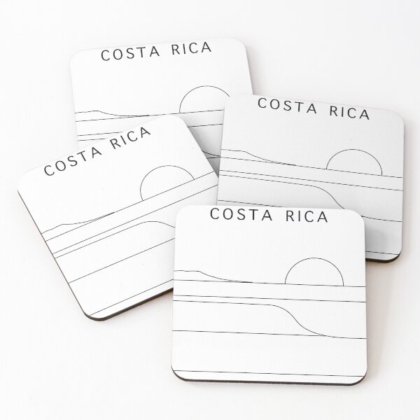 Item preview, Costa rica travel poster minimalistic designed and sold by Arctic frame studio.