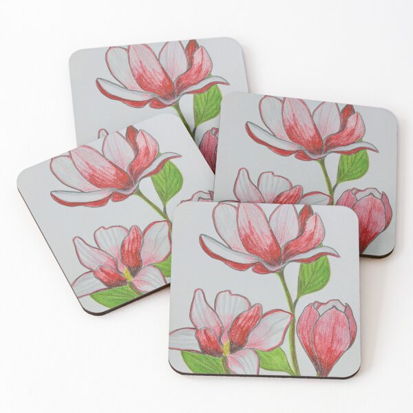 Item preview, three magnolias designed and sold by AliceWolfgang.