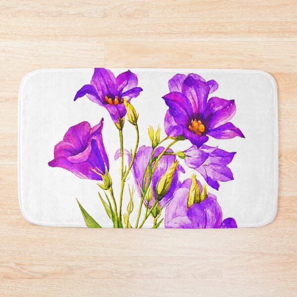 Item preview, Texas Bluebell Eustoma Russellianum Watercolor painting designed and sold by Terry Bain.
