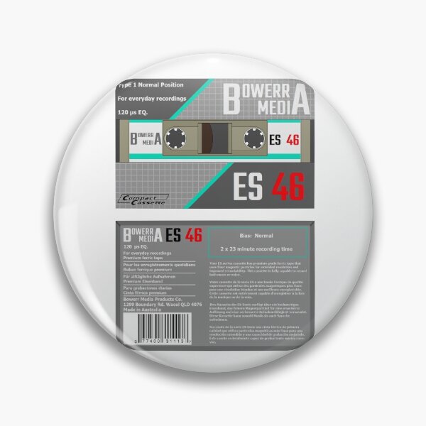Item preview, Bowerr Media ES 46 Type 1 Cassette (front and back) designed and sold by B-96-J.