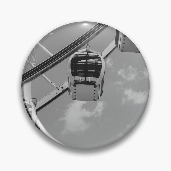 Item preview, Observation wheel on blue sky, black and white version designed and sold by resket.