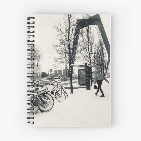 Item preview, Willemsbrug in the snow, Rotterdam city. designed and sold by Noel Ali ⭐⭐⭐⭐⭐.