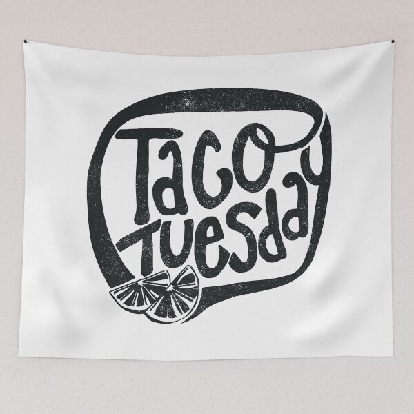 Item preview, Taco Tuesday- Black designed and sold by AmyJCreative.