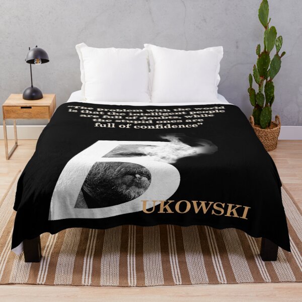 Item preview, Charles Bukowski Quote On Problem With The World designed and sold by My Photo Shop.