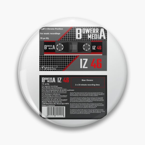 Item preview, Bowerr Media IZ 46 Type 2 Cassette (front and back) designed and sold by B-96-J.