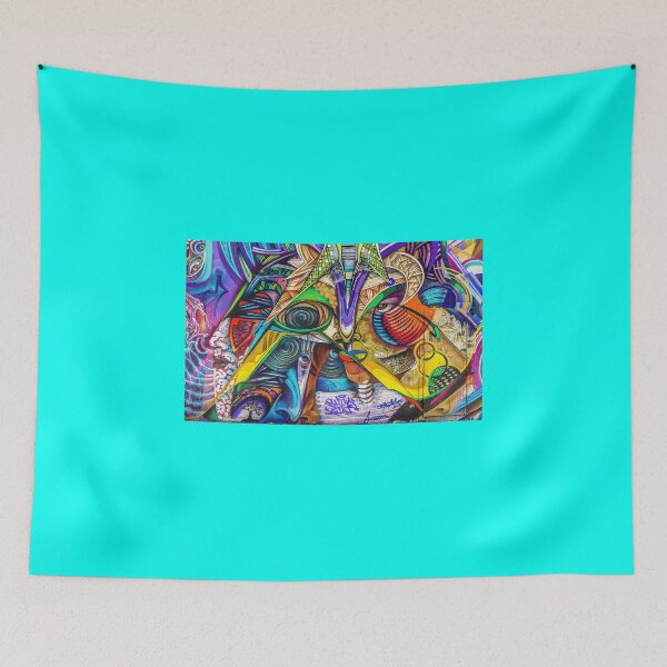 Item preview, graffiti wall vivid colours 1980's designed and sold by hoober24.