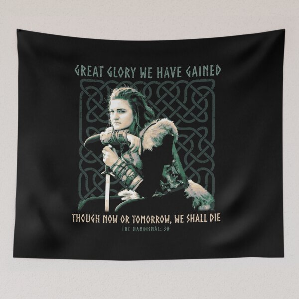 Item preview, Great Glory We Have Gained, Norse Mythology, The Hamdismal, Vikings, Shield Maiden, Viking Gift designed and sold by Proverbial Wisdom Design.
