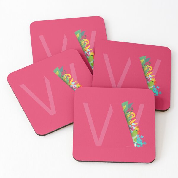 Item preview, Tropical alphabet W designed and sold by TheBWGalerie.