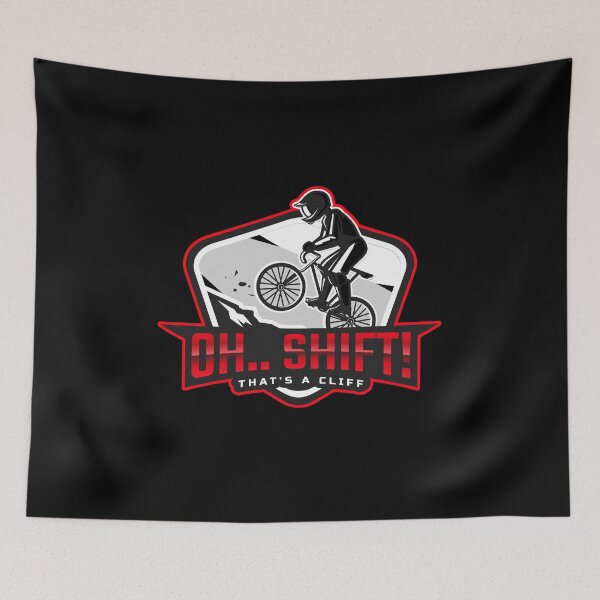 Item preview, Oh Shift, Mountain Biking Joke Shirt designed and sold by jacks-tees.