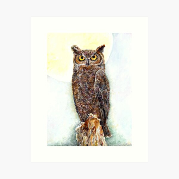 Owl Art Print