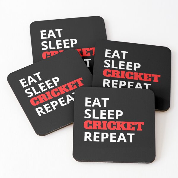 Item preview, Eat Sleep Cricket Repeat designed and sold by HobbyRoost.