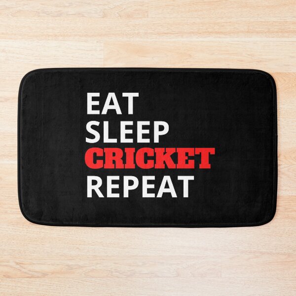 Item preview, Eat Sleep Cricket Repeat designed and sold by HobbyRoost.