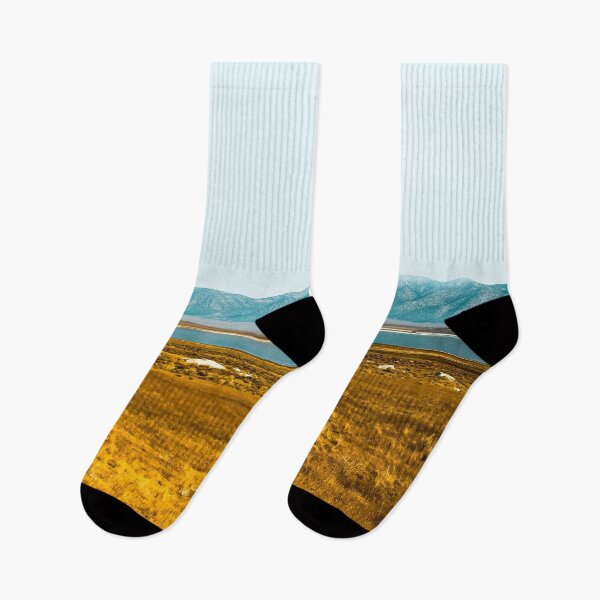 Item preview, dry grass field and mountains background in California designed and sold by Mrvell.