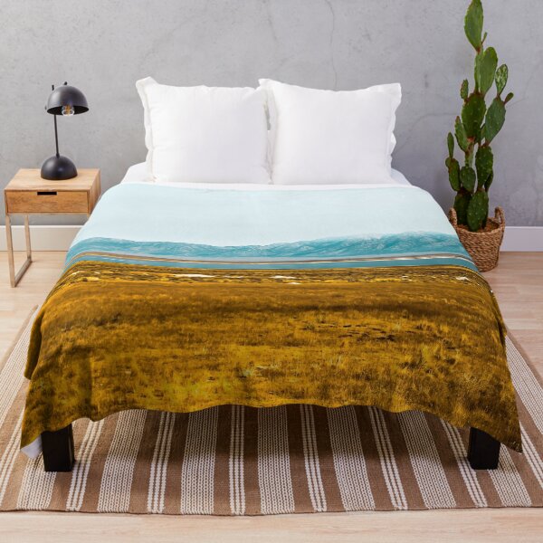 Item preview, dry grass field and mountains background in California designed and sold by Mrvell.