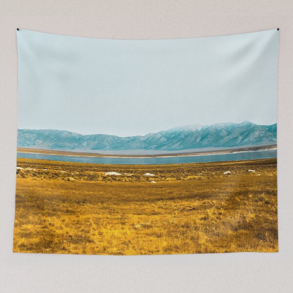 Item preview, dry grass field and mountains background in California designed and sold by Mrvell.