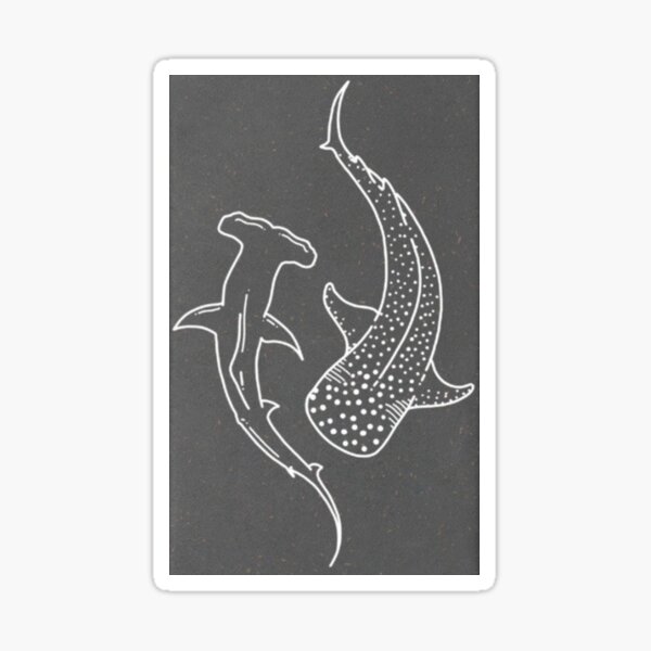 Item preview, Whale and hammerhead shark friends designed and sold by marie670.