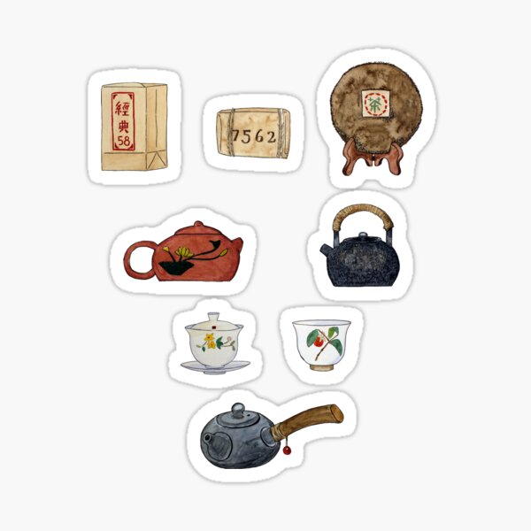 "Tea Time" sticker pack Sticker
