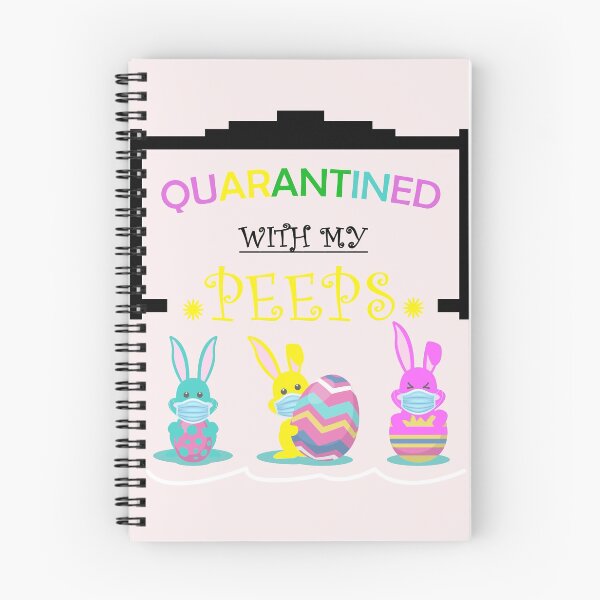 Item preview, Quarantined With My Peeps, Happy Easter Day black version designed and sold by zakariadesigner.