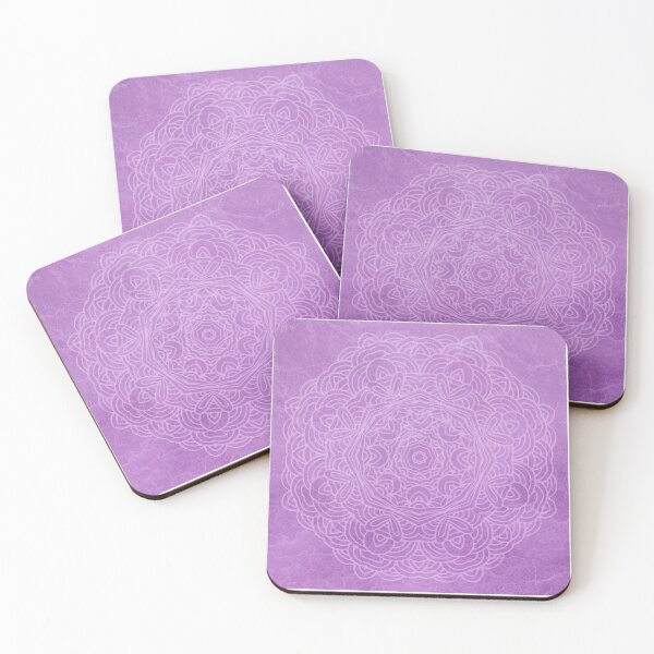 Item preview, Yoga mandala scrub pastel pink on marble background designed and sold by Yogawoman.