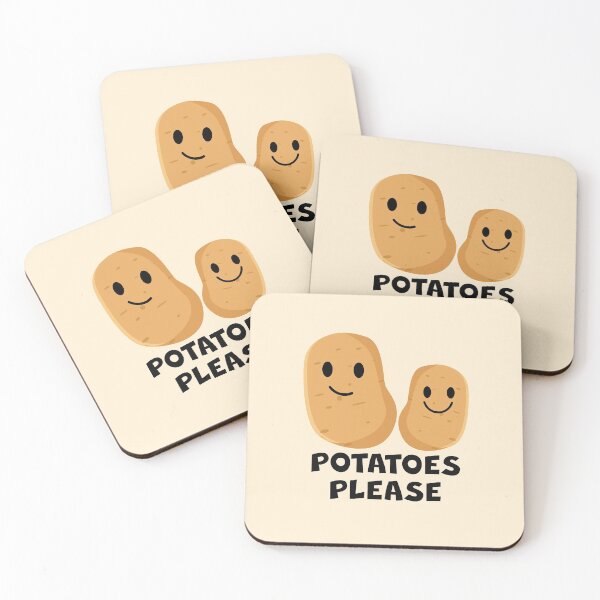 Item preview, Potatoes Please - Black designed and sold by SmileMiau.