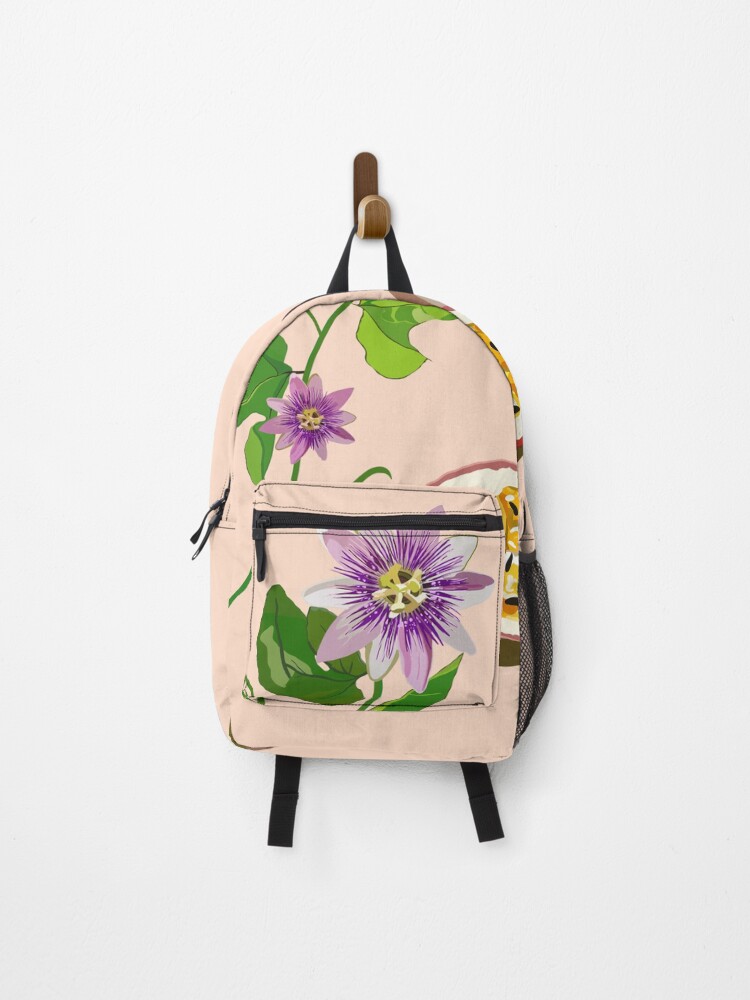 Thumbnail 1 of 3, Backpack, Passiflora designed and sold by smoochugs.