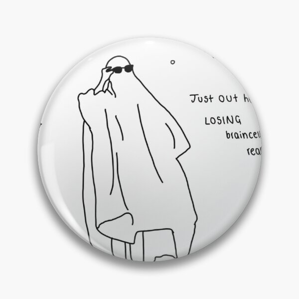 Item preview, losing braincells ghost trend design designed and sold by Zo-marie-design.
