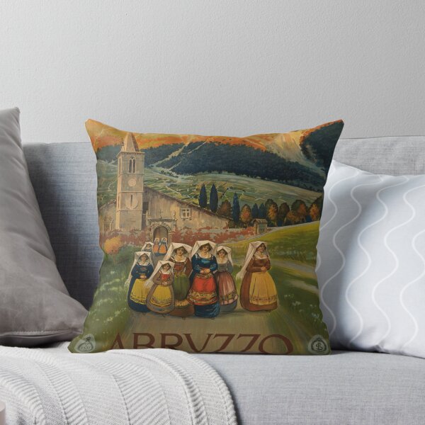 Item preview, Abruzzo - 1920 Vintage Travel Poster  designed and sold by retrochoose.