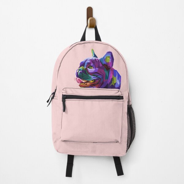 Item preview, Colorful Pug Head Dog on Geometric Pop Art Style designed and sold by faudeltn.