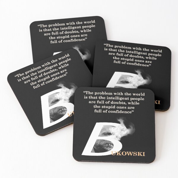 Item preview, Charles Bukowski Quote On Problem With The World designed and sold by My Photo Shop.