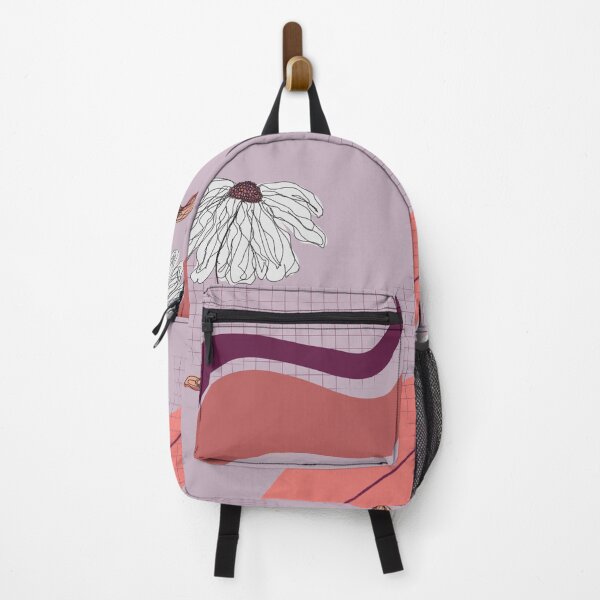 Item preview, Coral and Eggplant Design and Daisies designed and sold by Winter-18.