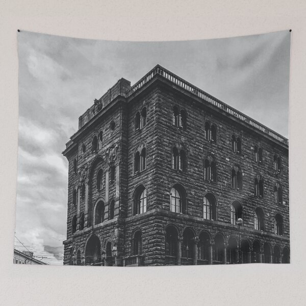 Item preview, Black and white building | Architecture designed and sold by Khoji Azizov.