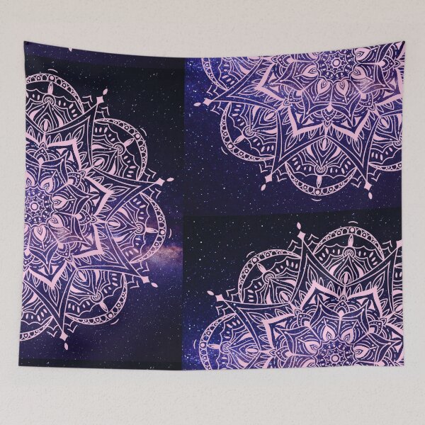 Item preview, Yoga mandala scrub pink space backgound designed and sold by Yogawoman.