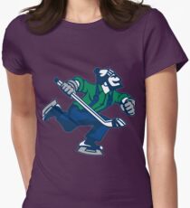Ice hockey go canucks Women's Fitted T-Shirt