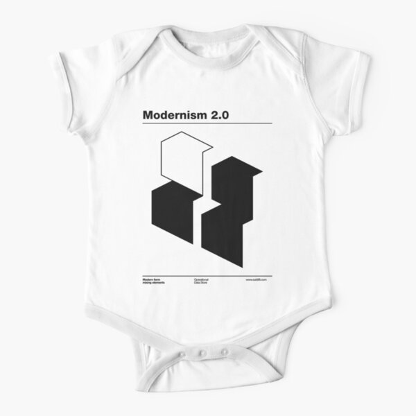 Modernism 2.0 (b) Short Sleeve Baby One-Piece