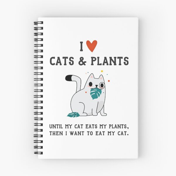 Item preview, I Love Cats and Plants - Until My Cat Eats My Plants designed and sold by SeaAndLight.