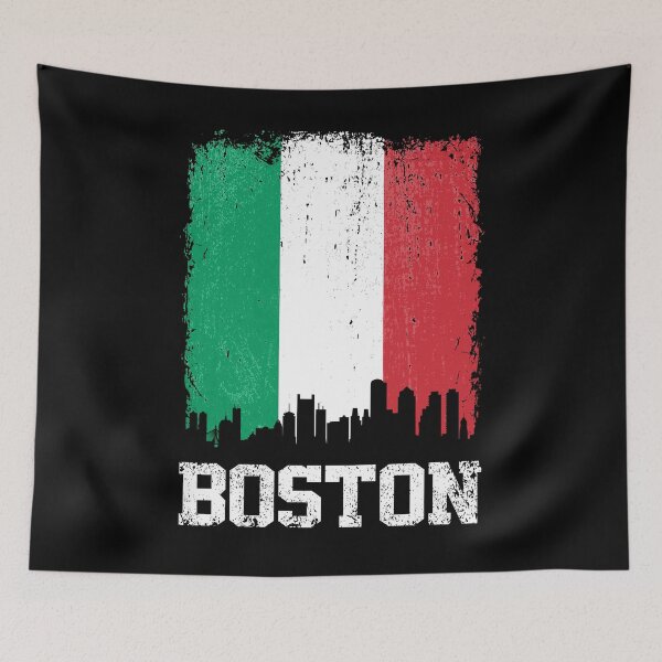 Item preview, Vintage Boston Italian Flag Skyline Pride designed and sold by pixeljamz.