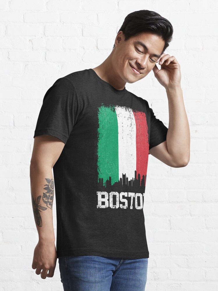 BOSTON italy italian flag colors t-shirt BELIEVE IN Tees Red Sox vintage