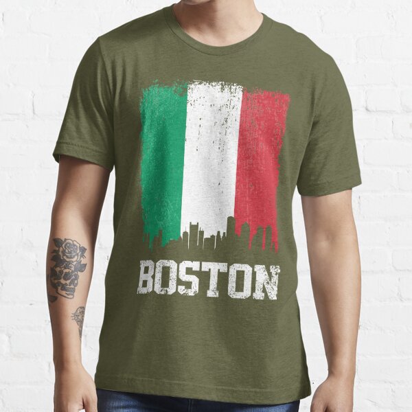 BOSTON italy italian flag colors t-shirt BELIEVE IN Tees Red Sox vintage