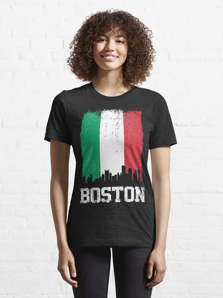 BOSTON italy italian flag colors t-shirt BELIEVE IN Tees Red Sox vintage