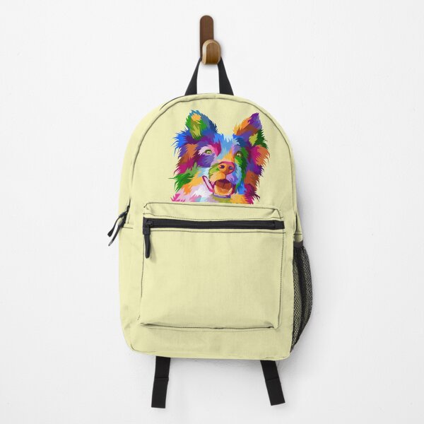 Item preview, Colorful Border Collie Head Dog on Geometric Pop Art Style designed and sold by faudeltn.